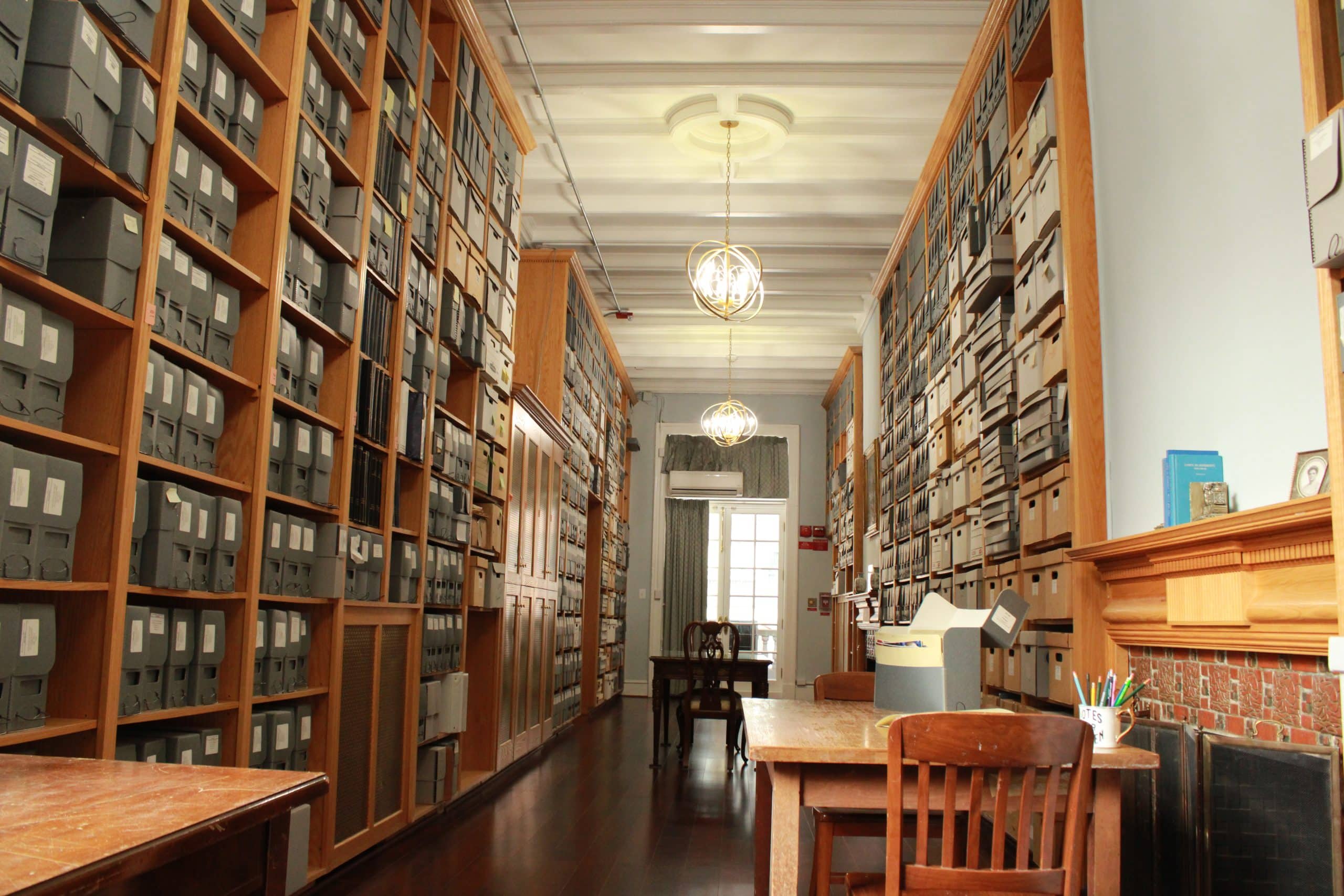 WHRC Archives room filled with records