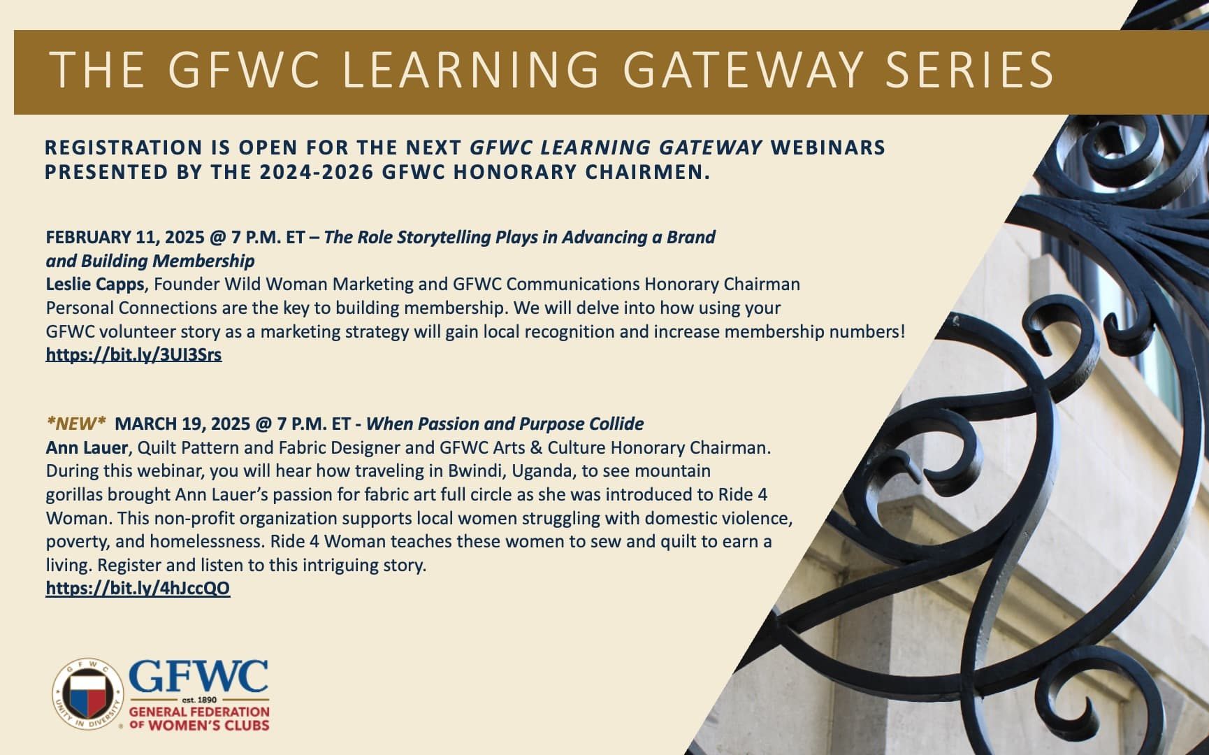 GFWC Learning Gateway Webinars